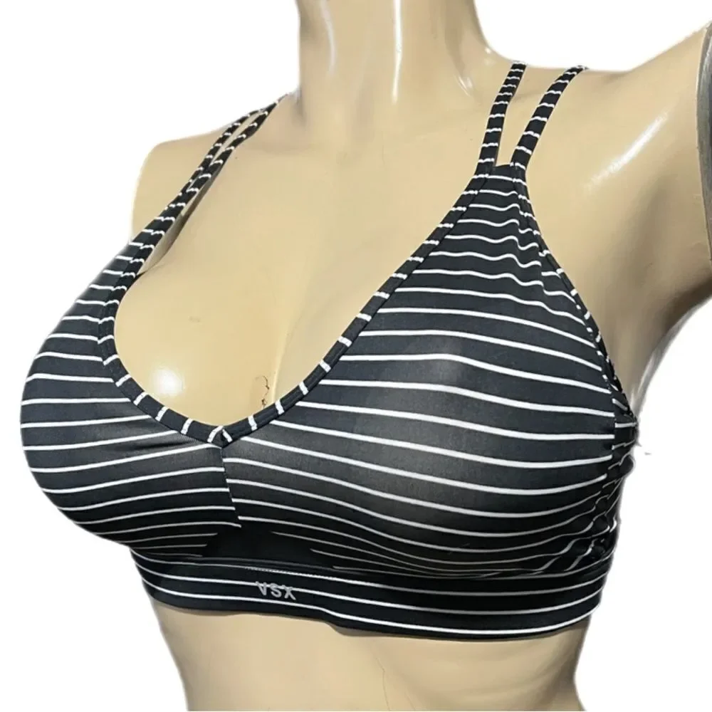 Victorias Secret Vsx Strappy back padded with removable padding sport bra L